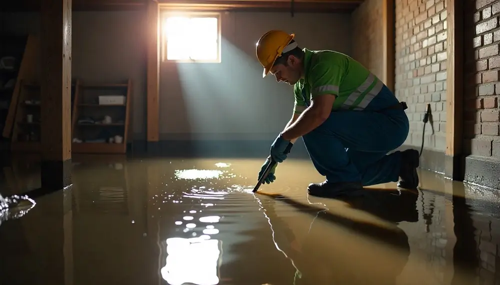 Professional water damage restoration services in Pointblank, TX